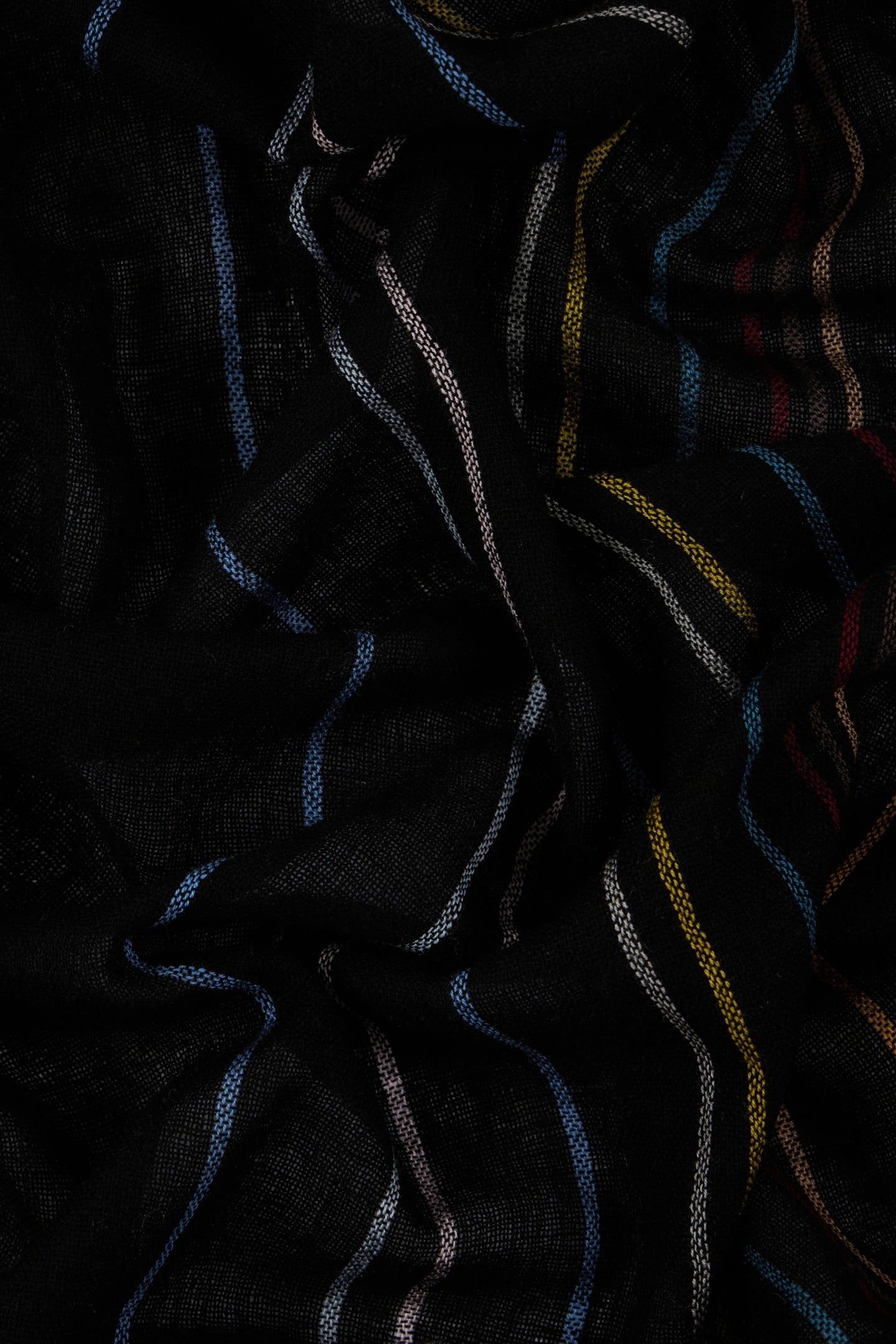 WOMEN SCARF BRKN SIG CHCK BLACK 5