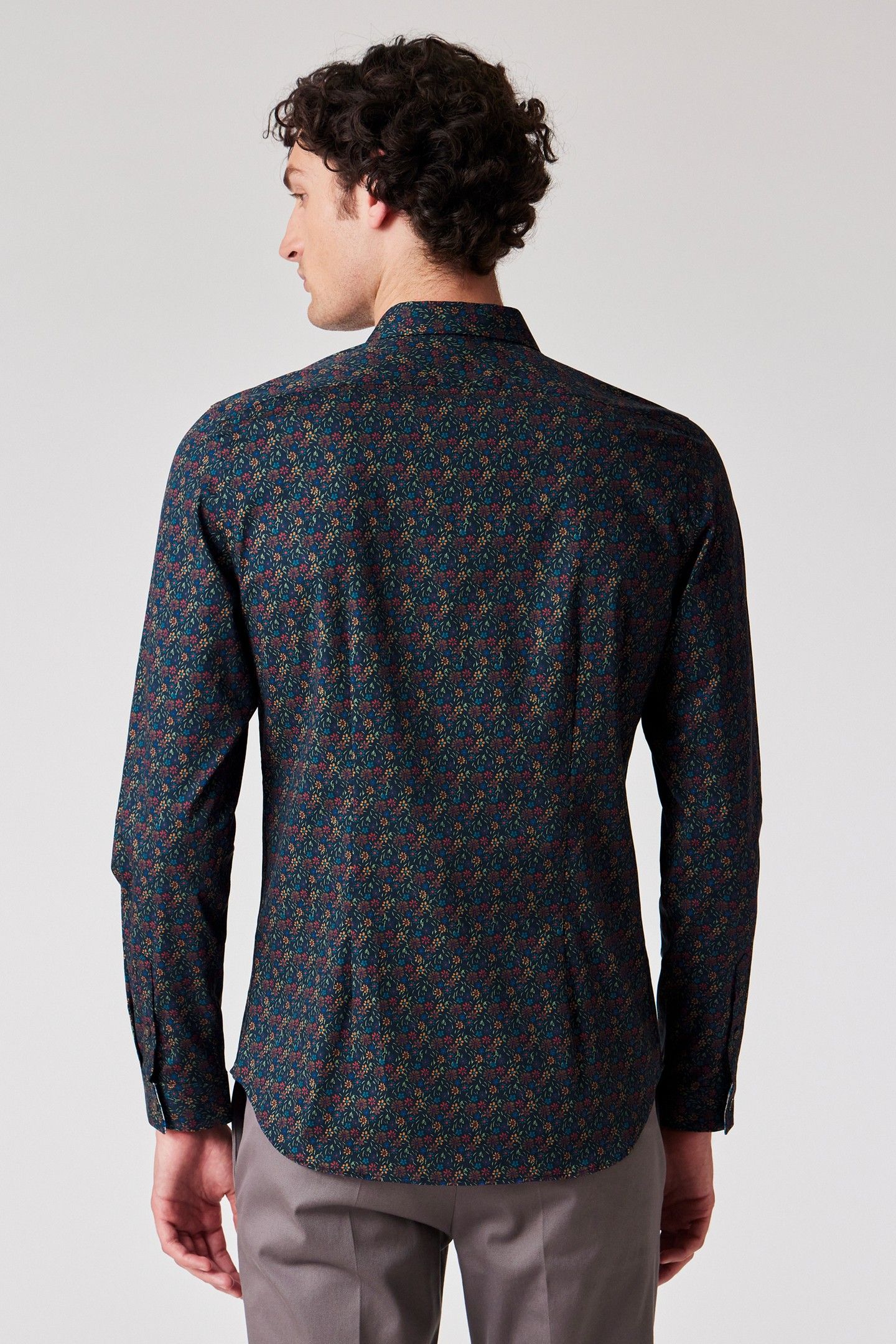 MENS SLIM FIT SHIRT VERY DARK NAVY 2