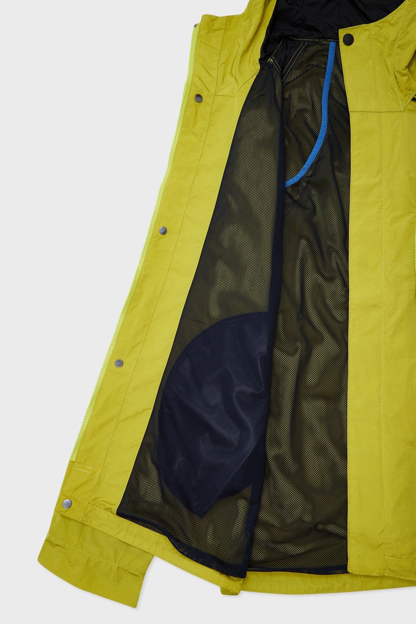 MENS HOODED JACKET ACID YELLOW 6