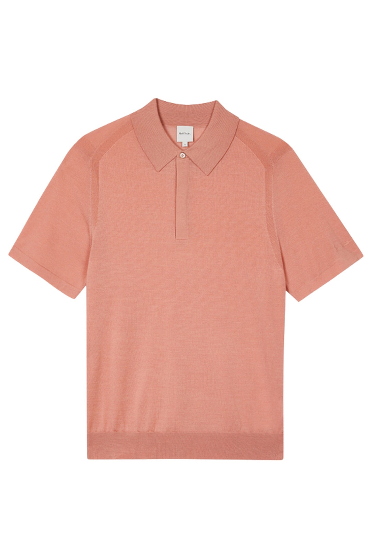 MENS SWEATER SS POLO POWDER PINK 7