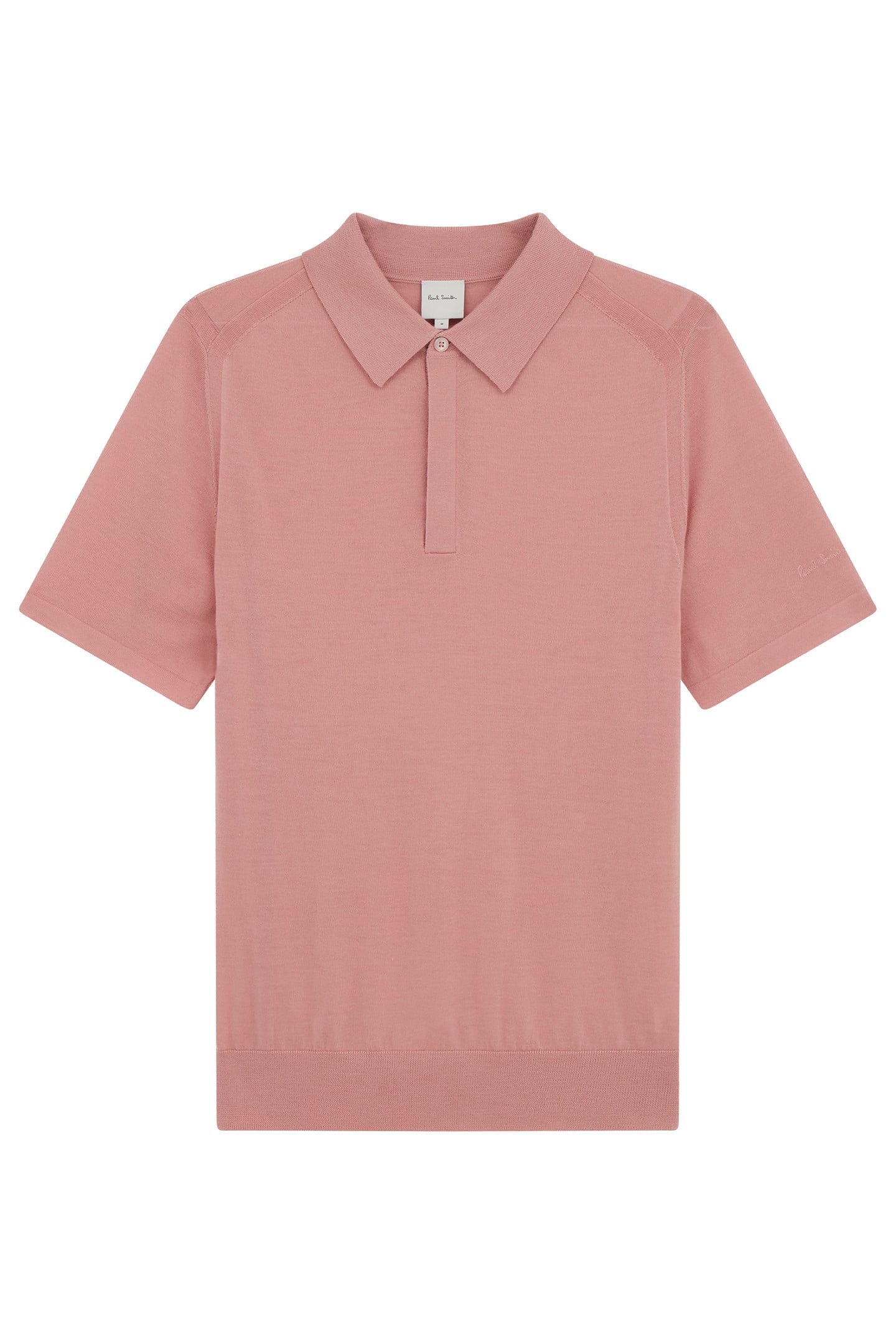 MENS SWEATER SS POLO POWDER PINK 8