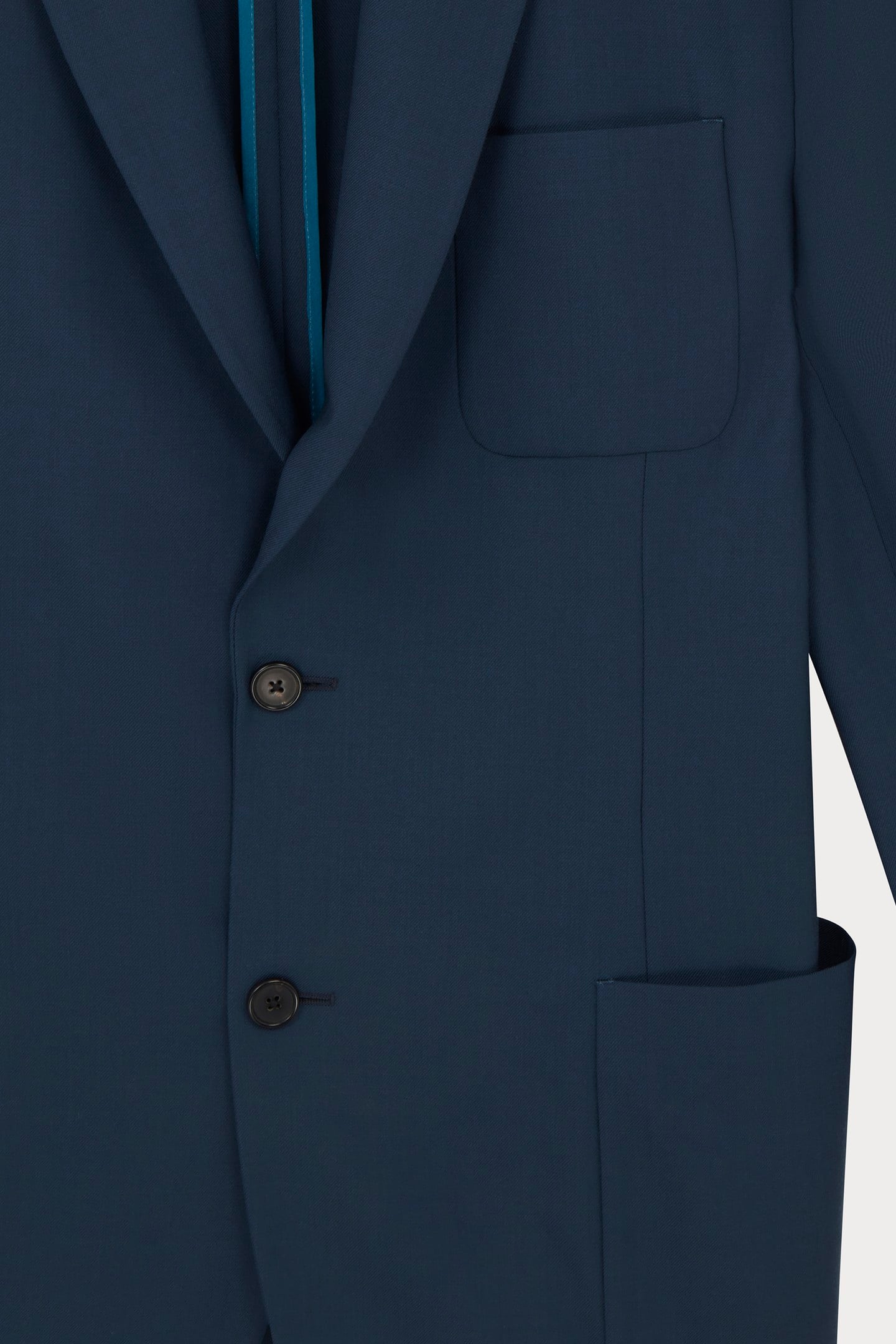 MENS 2 BUTTON JACKET PETROL GREEN 3