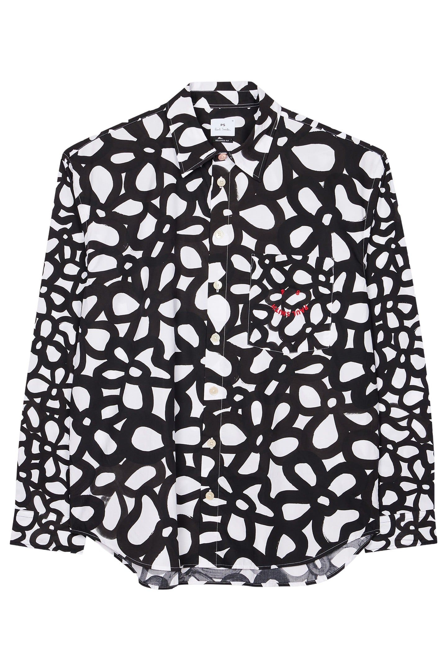 MENS LS RELAXED FIT SHIRT WHITE 4