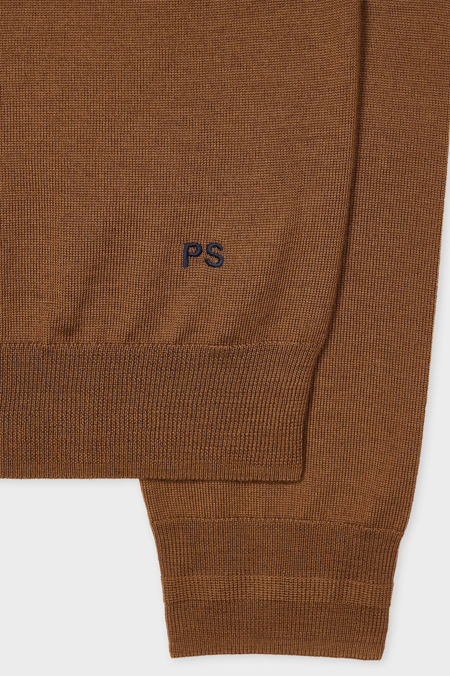 MENS SWEATER LS POLO MUD 5