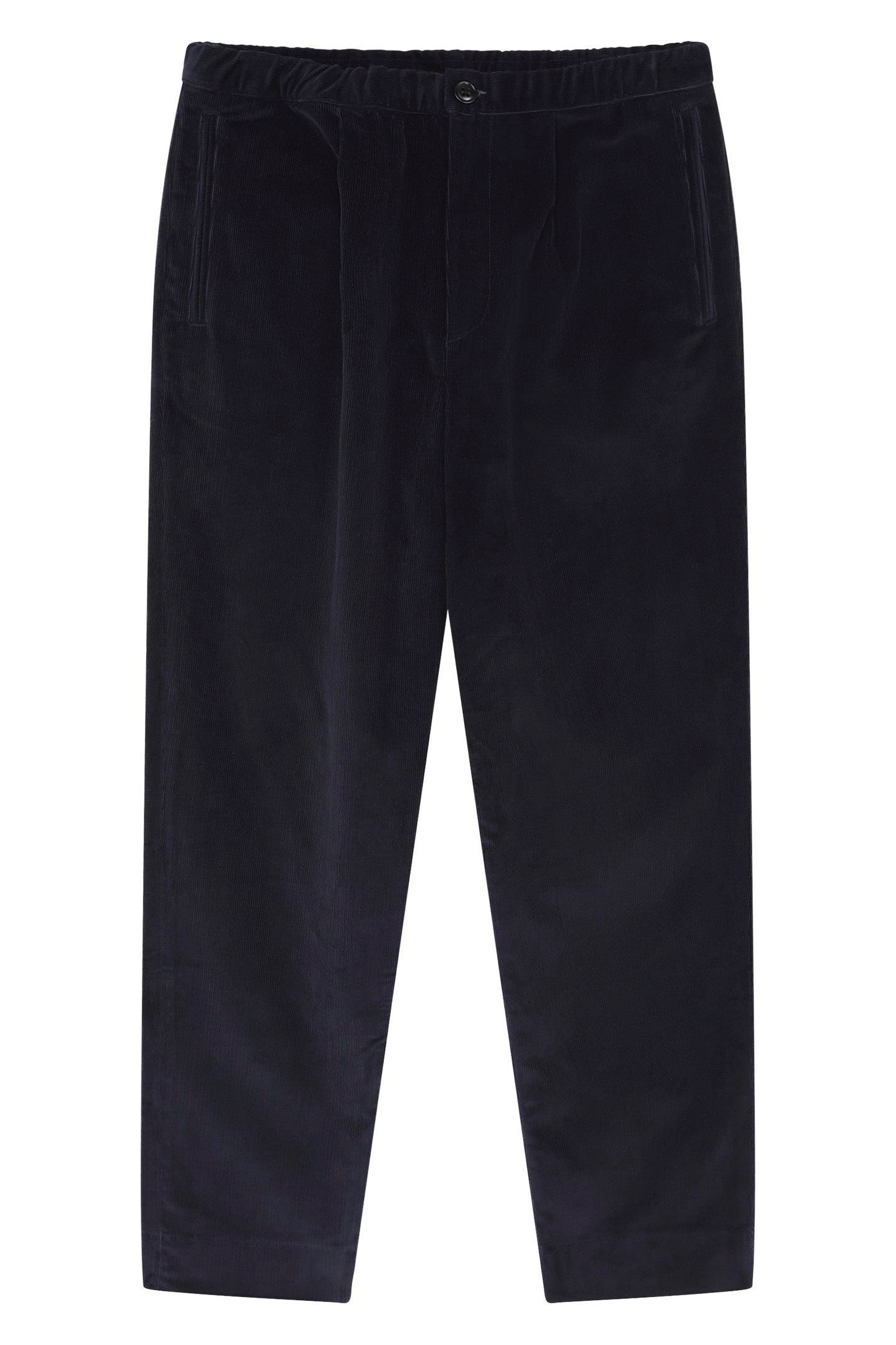 MENS PLEATED TROUSER VERY DARK NAVY 1