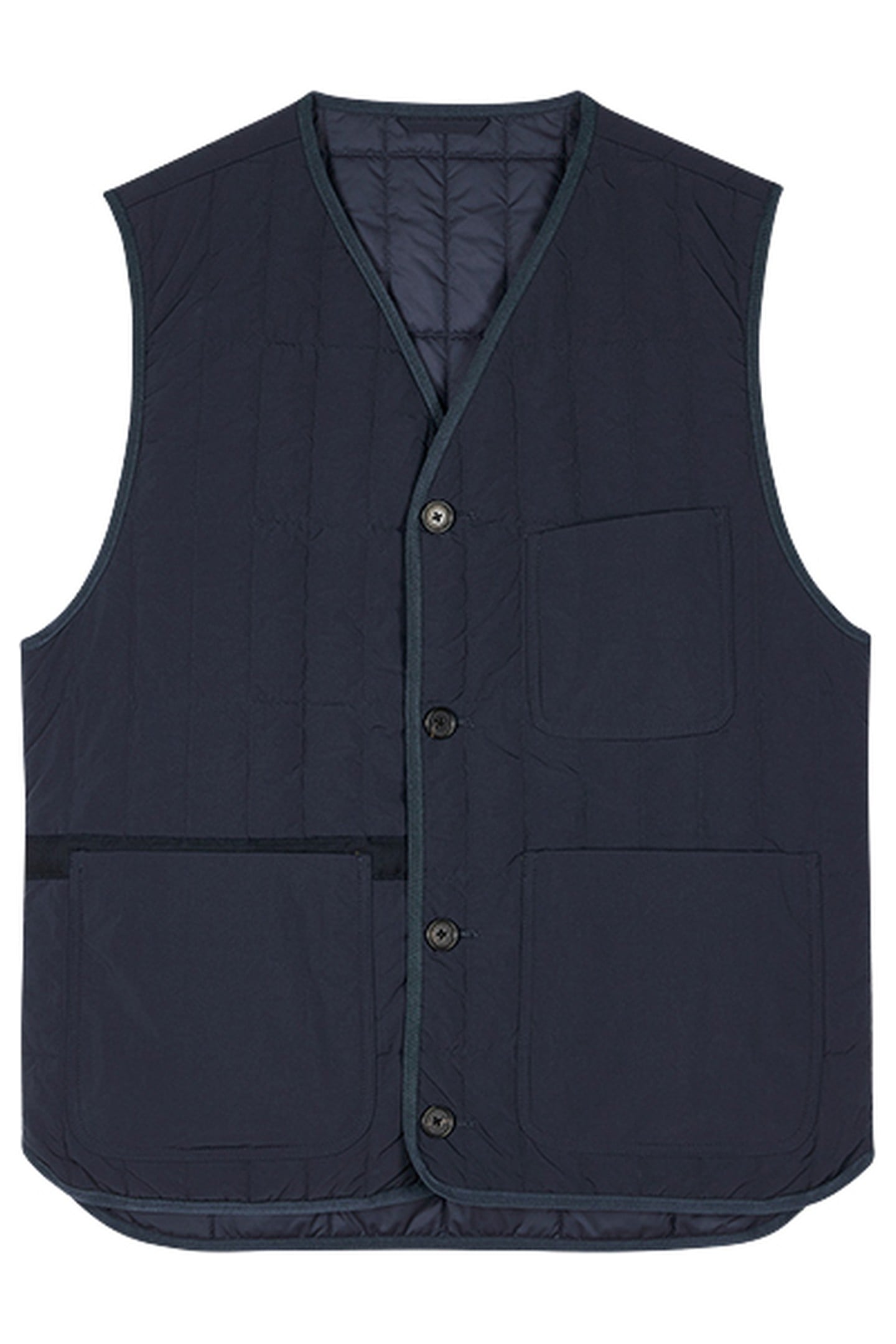 MENS QUILTED GILET NAVY 4