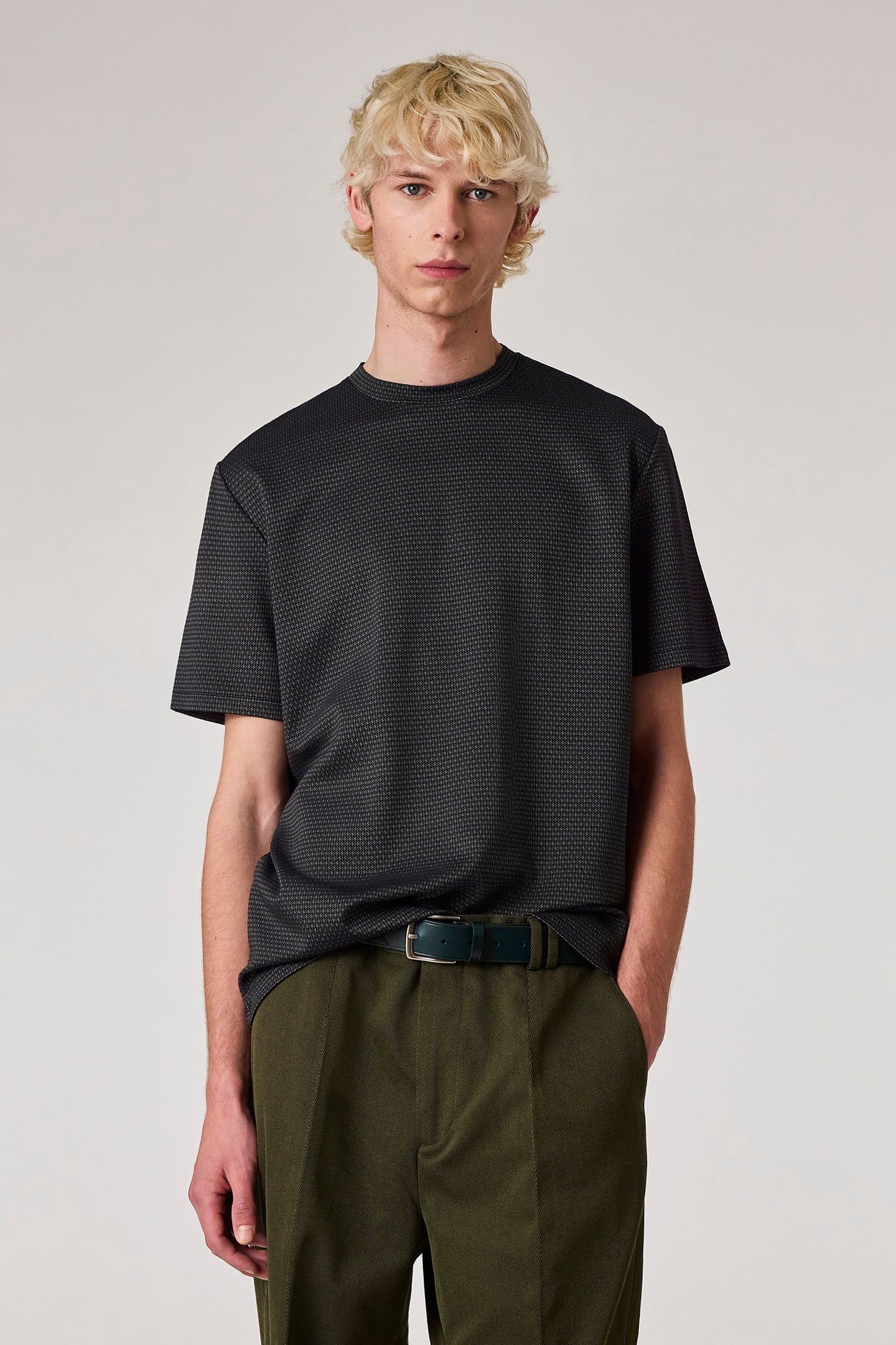 MENS TSHIRT WITH LOGO EMBROIDERY NAVY 2