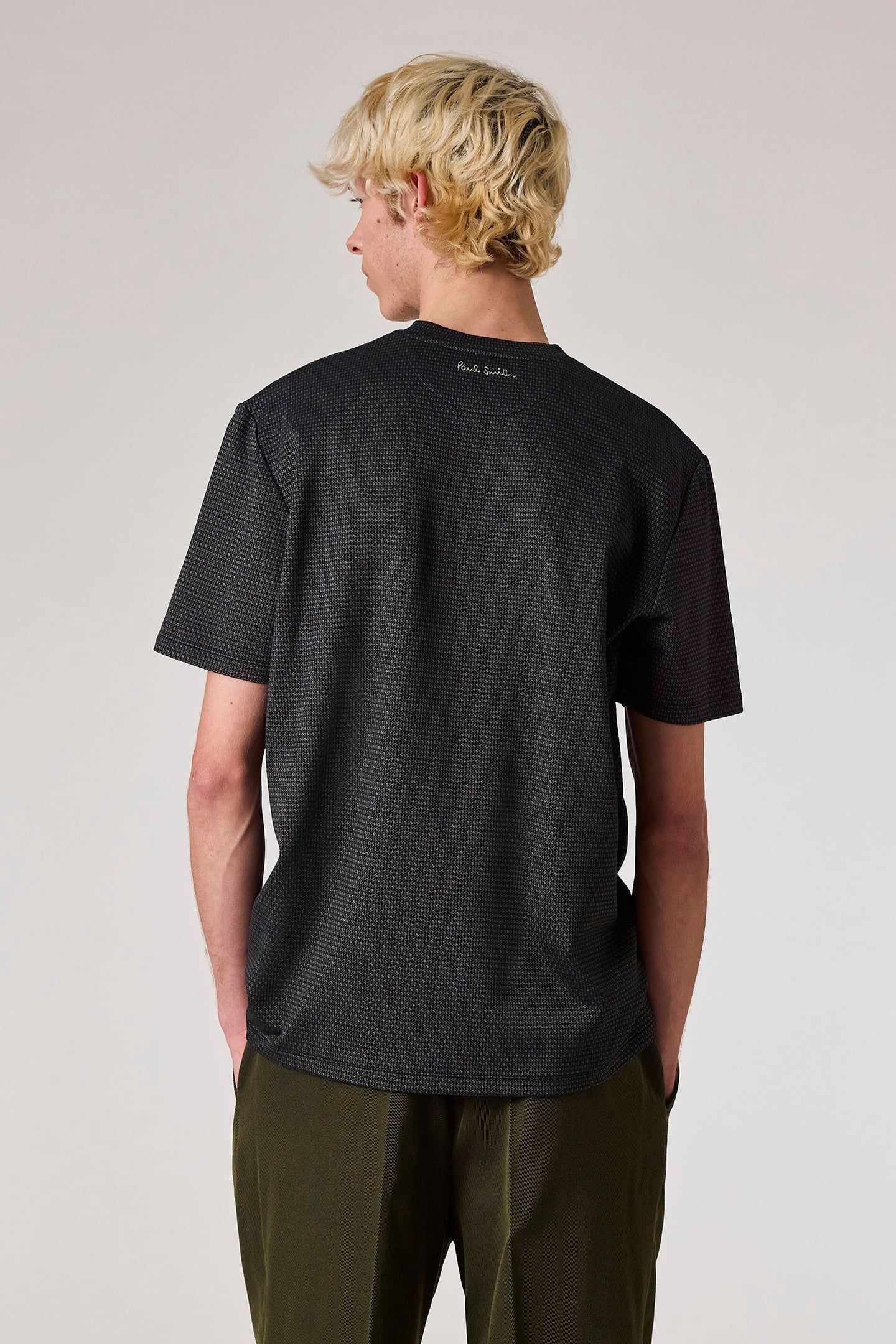 MENS TSHIRT WITH LOGO EMBROIDERY NAVY 4