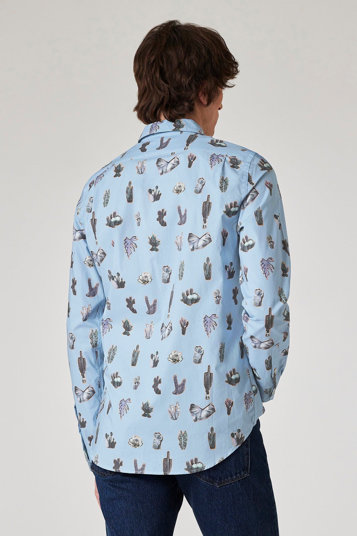 MENS LS TAILORED FIT SHIRT LIGHT BLUE 2