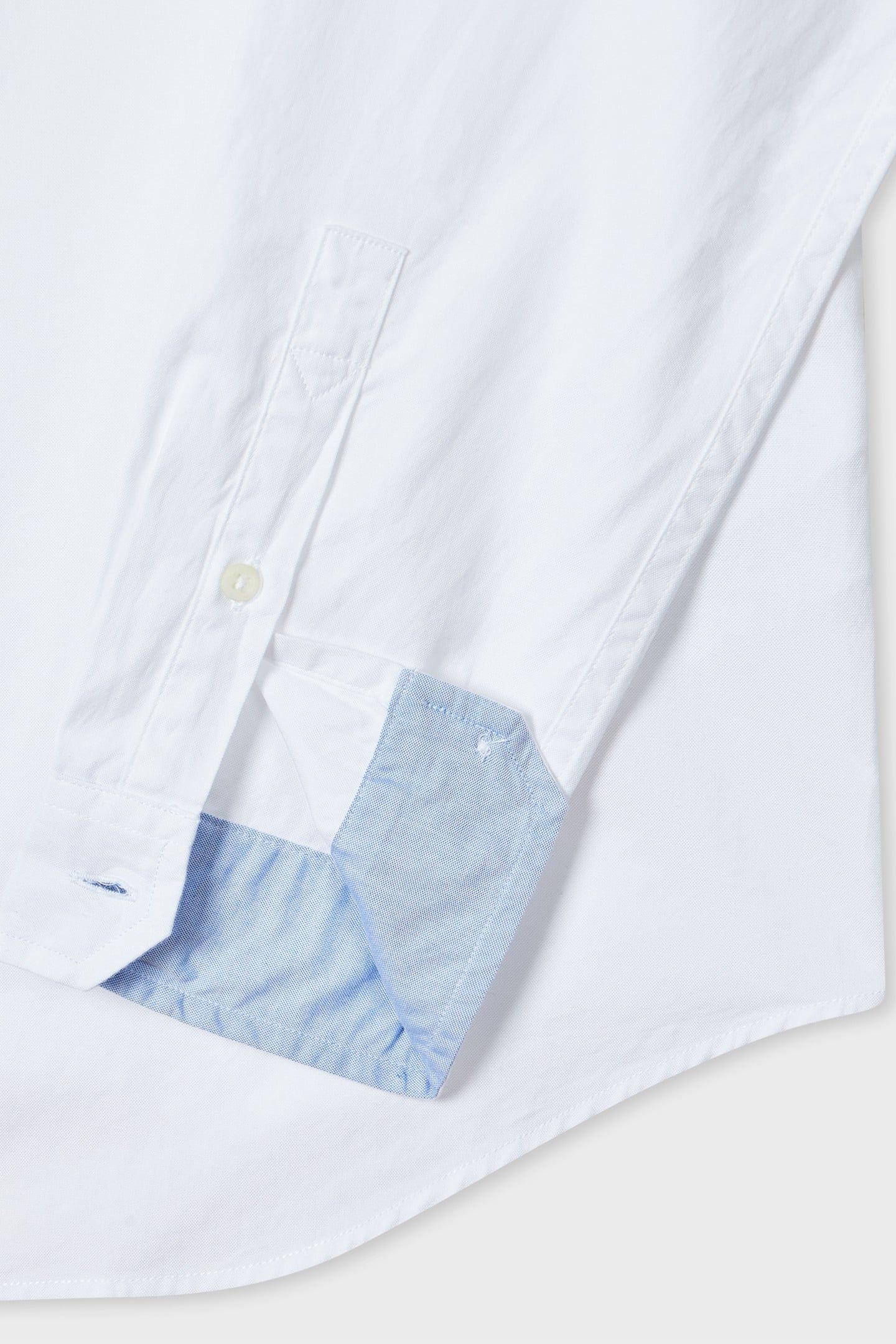 MENS LS TAILORED BD SHIRT ZEBRA BADGE WHITE 2