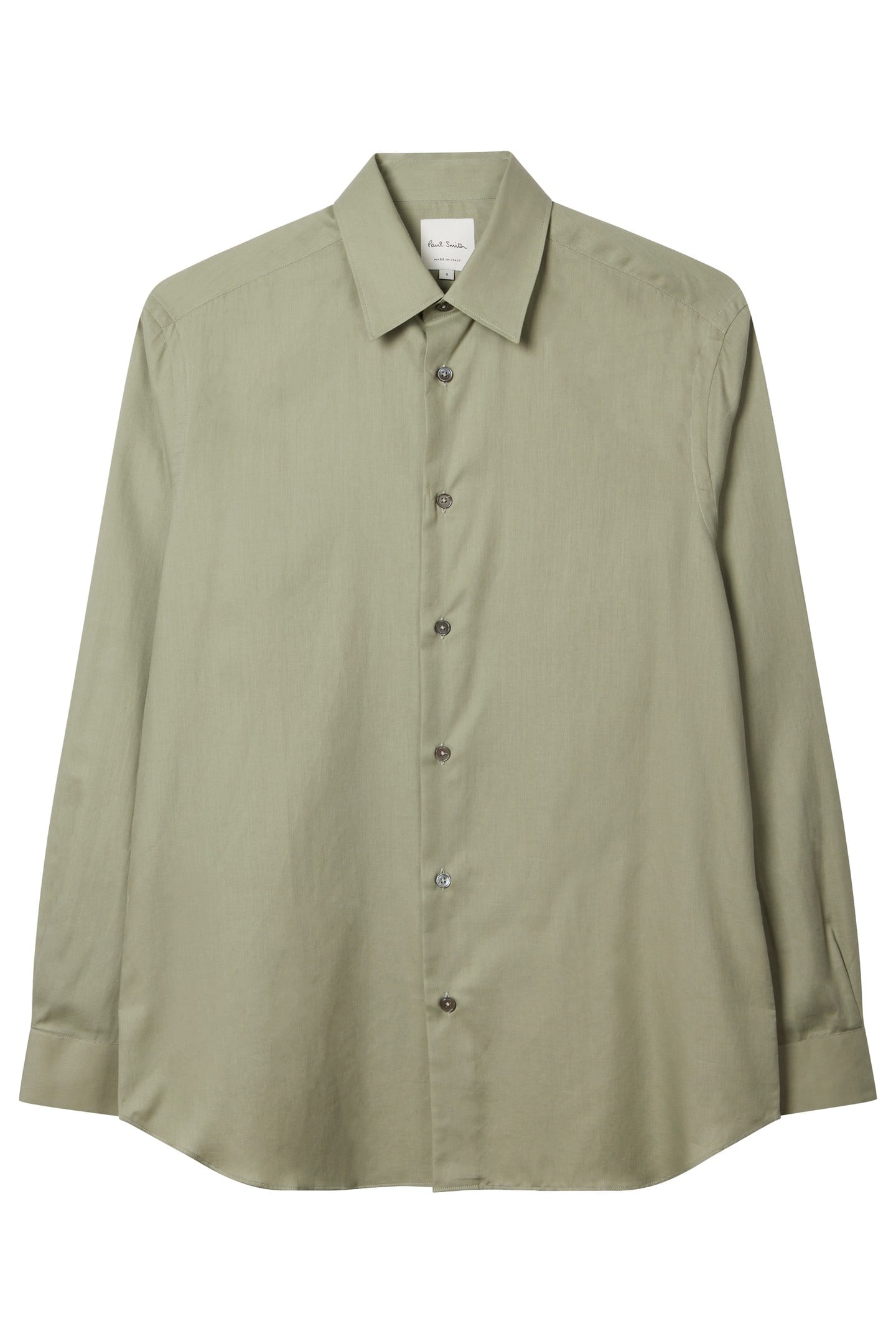 MENS S/C REGULAR FIT SHIRT LT GREYISH GREEN 1