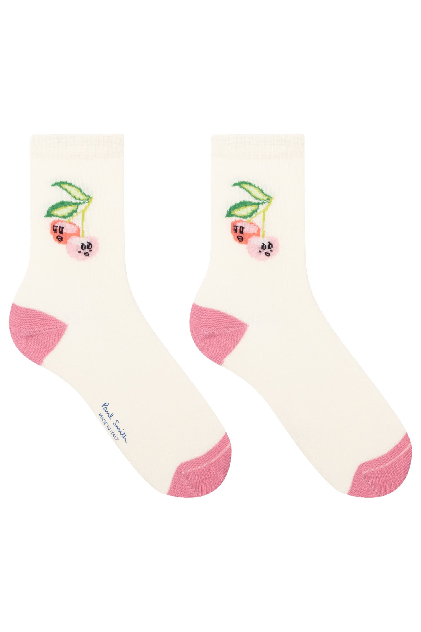 WOMEN SOCK HEATH CHERRY AW24 OFF WHITE 2