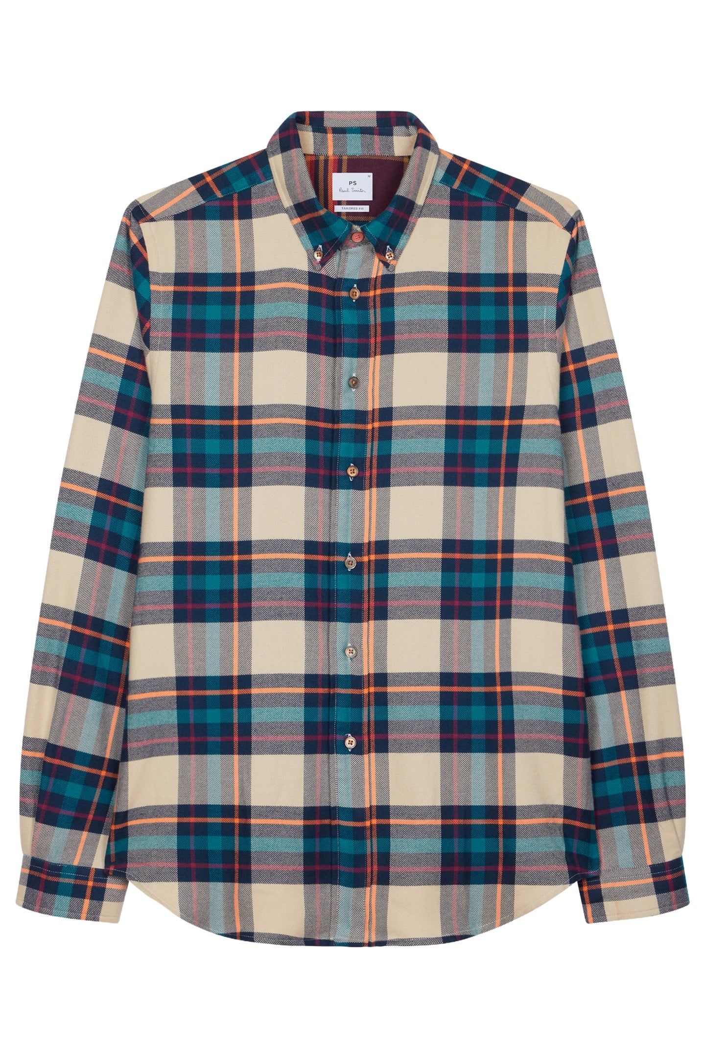 MENS LS TAILORED FIT SHIRT BD COL PARCHMENT 1
