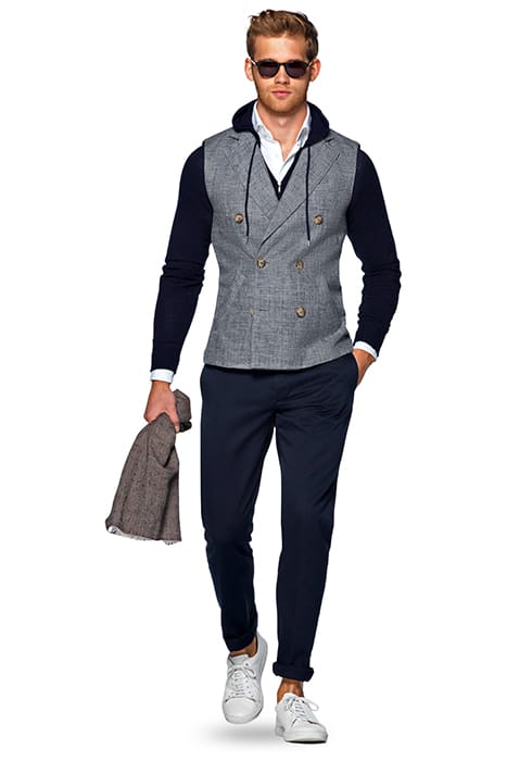 NAVY CASUAL PANTS 1