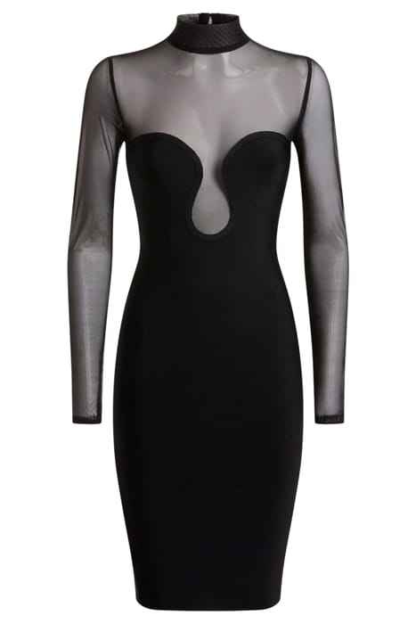 MARCIANO BY GUESS DAVINA BANDAGE DRESS JET BLACK 5