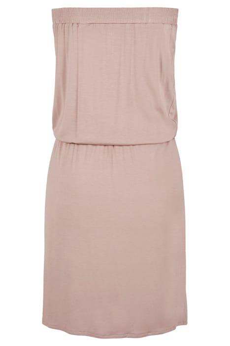 LADIES VISCOSE SHORT BANDEAU DRESS DUSKROSE 10