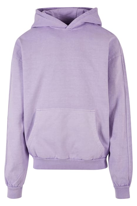 HEAVY TERRY GARMENT DYE HOODY LILAC 1