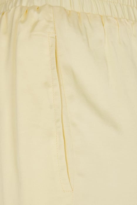 LADIES VISCOSE SATIN RESORT SHORTS SOFTYELLOW 9