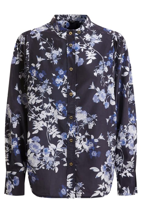 MARCIANO BY GUESS PETAL POSE YVONNE BLOUSE INDIGO 4