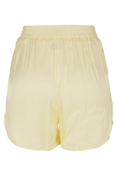 LADIES VISCOSE SATIN RESORT SHORTS SOFTYELLOW 10