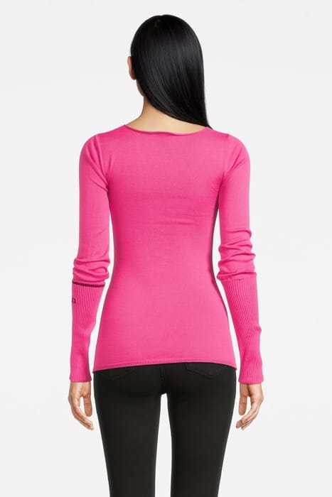 LATTINA MAGLIA VISCOSA STRETCH FUCHSIA 2
