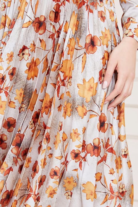 MARCIANO BY GUESS GISELLE PLEATED SKIR AUTUMN DUSK PRINT 4