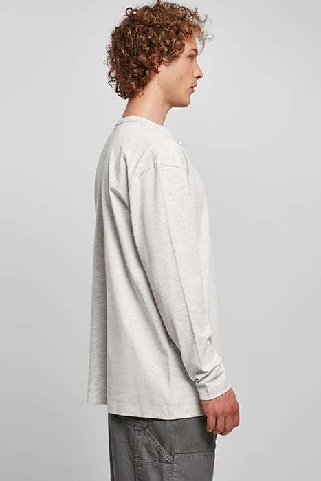 ORGANIC OVERSIZED HENLEY LONGSLEEVE LIGHTGREY 5
