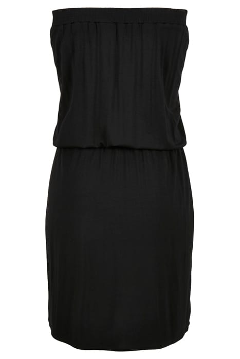 LADIES VISCOSE SHORT BANDEAU DRESS BLACK 8