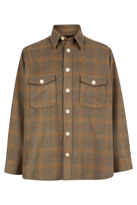 BARBA LS SHIRT BROWN 6