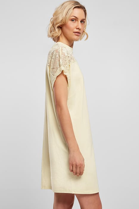 LADIES LACE TEE DRESS SOFTYELLOW 5