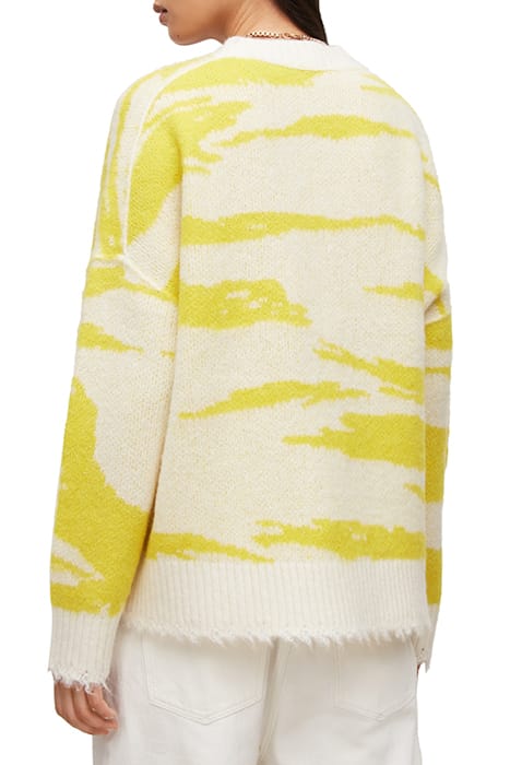 TIGA V-NECK SUNSHINE/WHITE 2