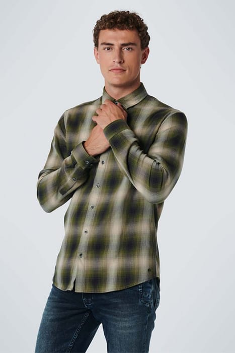 SHIRT CHECK RESPONSIBLE CHOICE SAGE GREEN 2