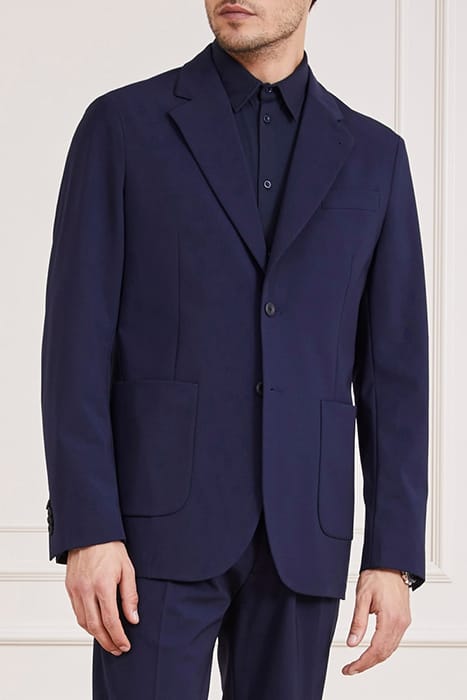 MARCIANO BY GUESS GARY PATCH PKTS BLAZ SMART BLAZER BLUE 1