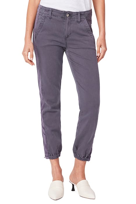 MAYSLIE JOGGER VELVET INSET VINTAGE PEARL GREY 1