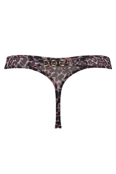 NIGHT FEVER BLACK PINK LEOPARD THONG 4