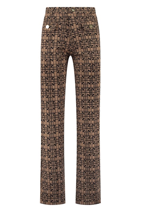NOOR PANTS BLACK/CARAMEL 1