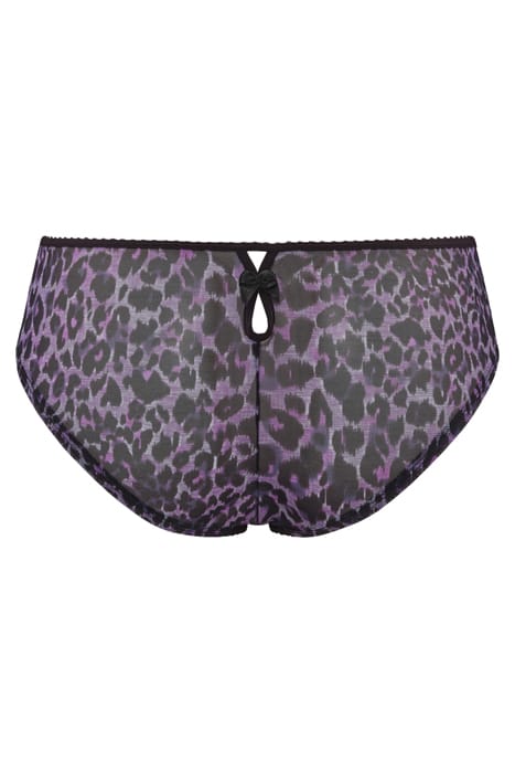 PEEKABOO BLACK PURPLE LEOPARD BRAZILIAN BRIEFS 4