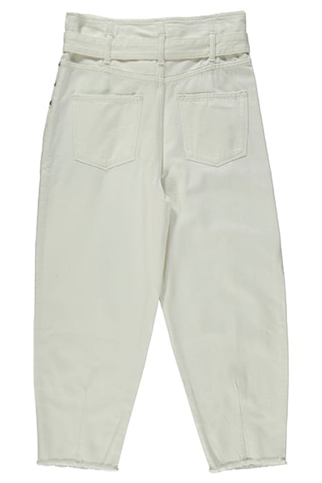 SAMMY PAPERBAG JEAN WHITE 2