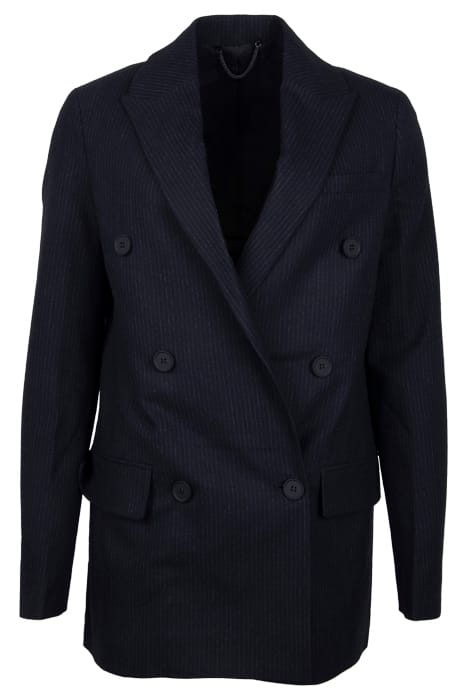 ASTRID STRIPE BLAZER BLACK 1