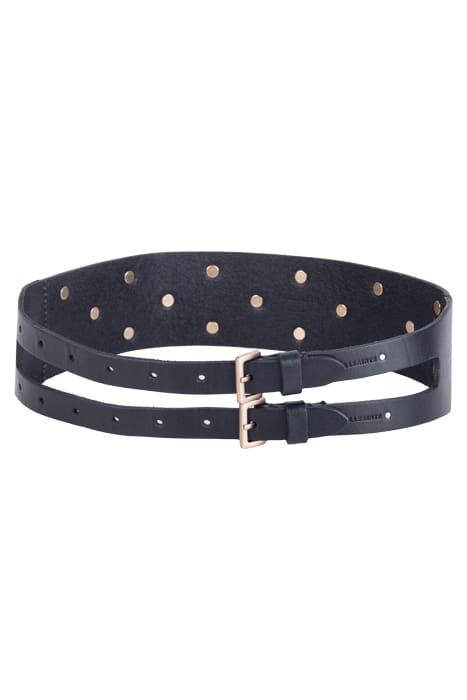 SONIA STUD WIDE BELT BLACK/WARM BRASS 2