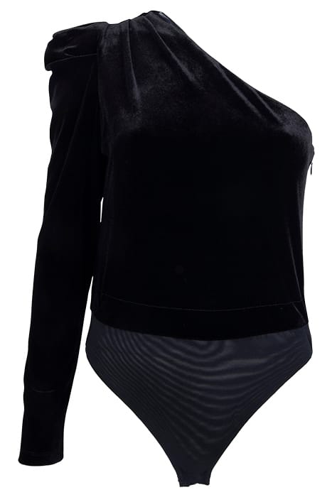 DAPHNE VELVET BODYSU BLACK 1