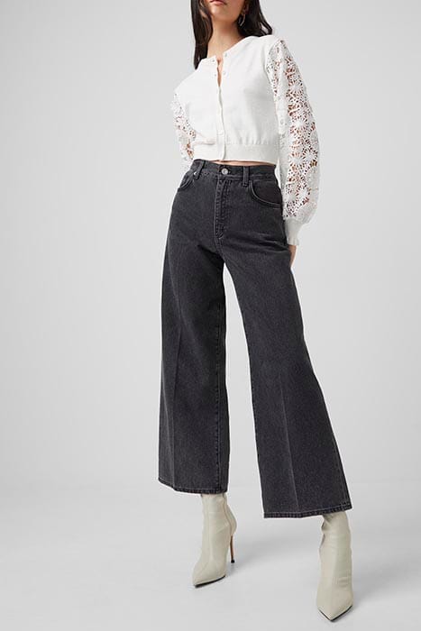 PIPER ORGANIC DNM WIDE LG JEAN WASHED BLACK 1