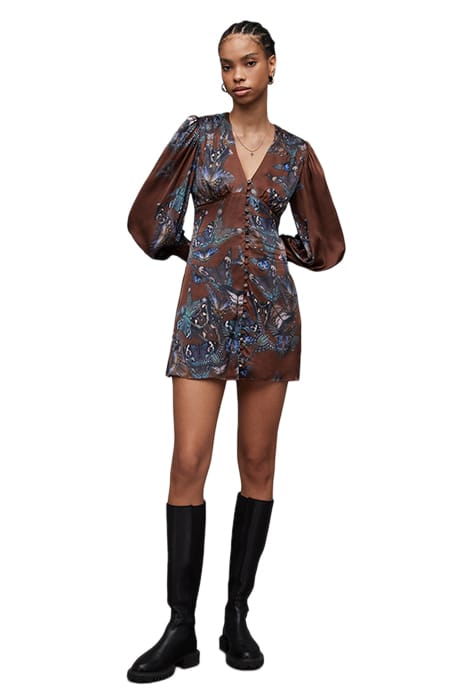 AUDEN DIANA DRESS DEEP COFFEE BROWN 3