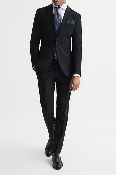 PRAY BLAZER BLACK BLAZER — MEASUREMENTS OF MODEL: 6FT 2" 1