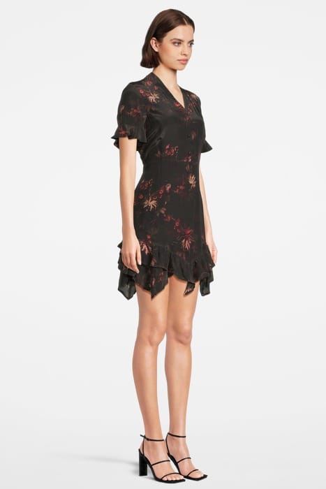 FRANKIE NILA DRESS DARK KHAKI GREEN 3
