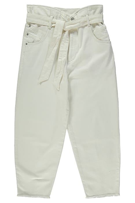 SAMMY PAPERBAG JEAN WHITE 1