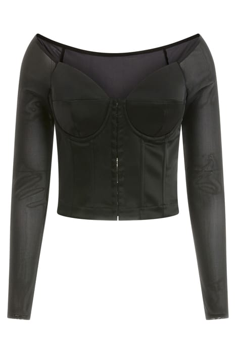 MARCIANO BY GUESS BLANCHE CORSET TOP JET BLACK A996 5