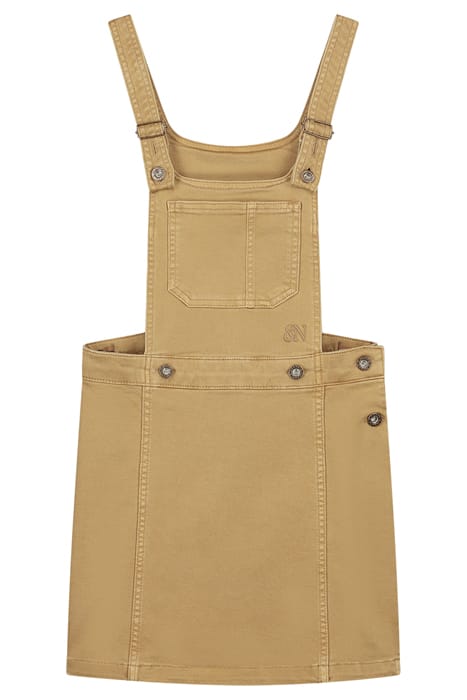 REINA DUNGAREE SKIRT CAMEL 3