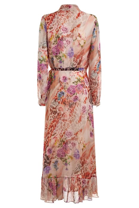 MARCIANO BY GUESS ROSE SHADOW WRAP DRESS PRINT 6
