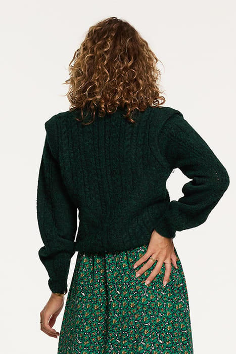ASPEN CARDIGAN RAIN GREEN 2